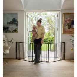 BabyDan Univerzális térkorlát Carl X Wide - fekete