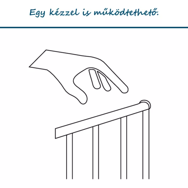 BabyDan Univerzális térkorlát Carl XX Wide - fekete