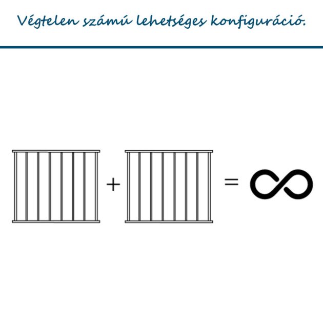 BabyDan Univerzális térkorlát Carl XXX Wide - fekete