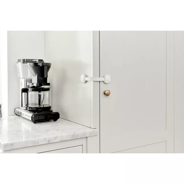 Baby Dan Multi Purpose Lock univerzális zár fiókhoz szekrényajtóhoz BIO 2db - fehér