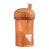 Difrax Pohár szívószállal 250 ml - téglapiros