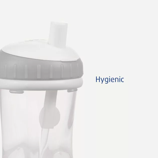 Difrax Pohár szívószállal 250 ml - téglapiros