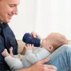 Difrax Széles anti-colic S-cumisüveg 200 ml - sötétkék