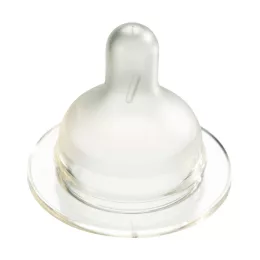   Difrax Széles állítható szilikon cumi 1-2-3 Variflow Natural 2 db