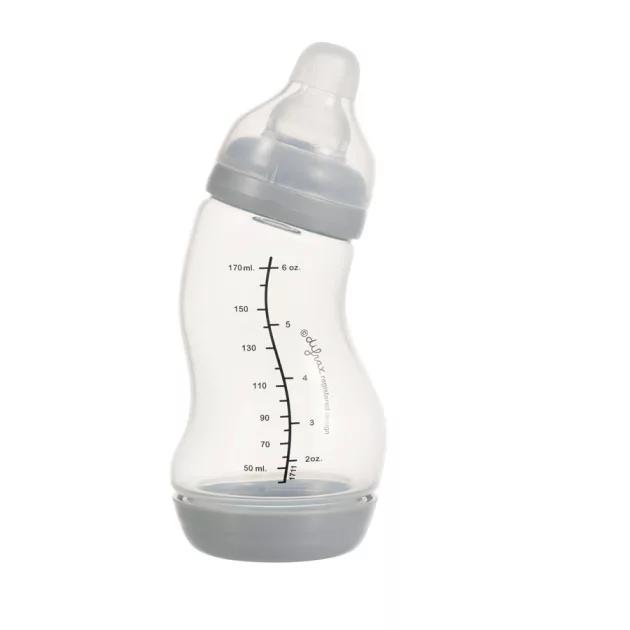 Difrax Anti-colic S-cumisüveg 170 ml - ezüst
