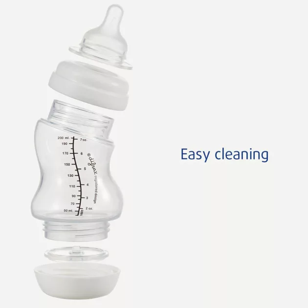 Difrax Széles anti-colic S-cumisüveg 310 ml - fehér