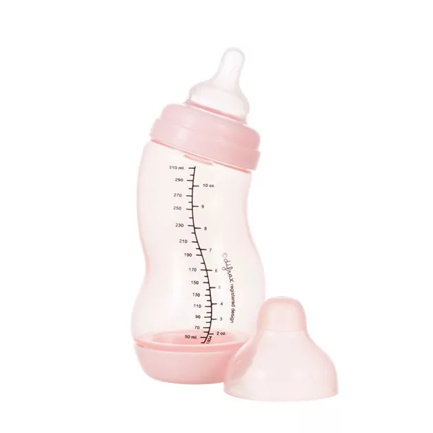 Difrax széles anti-colic S-cumisüveg 310 ml - rózsaszín