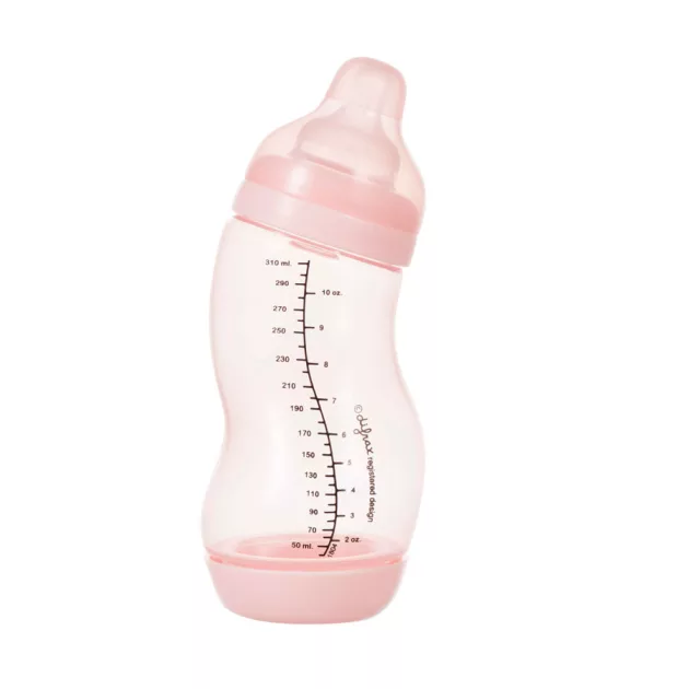 Difrax széles anti-colic S-cumisüveg 310 ml - rózsaszín