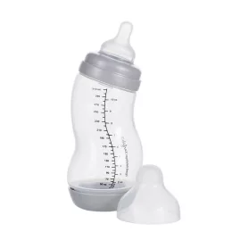 Difrax Széles anti-colic S-cumisüveg 310 ml - ezüst