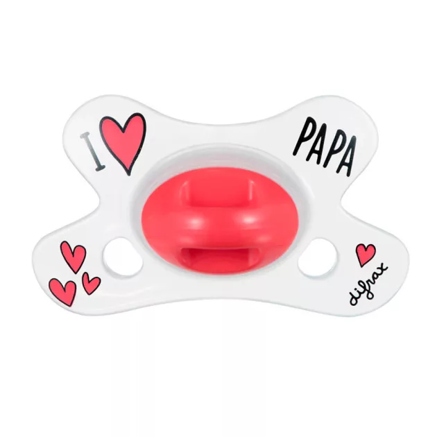 Difrax Anatomikus cumi - I LOVE PAPA 0+