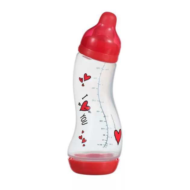 Difrax Anti-colic S-cumisüveg 250 ml - I love you