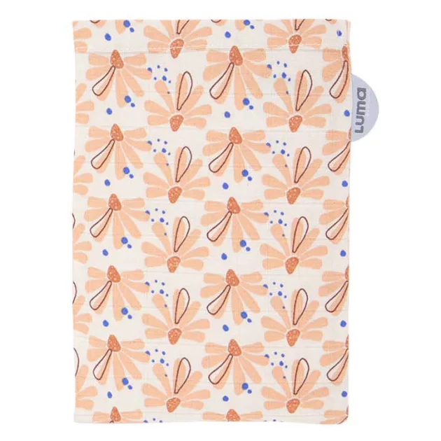 LUMA Muszlin Fürdetőkesztyű bambusszal 3db - Flowerfever Nude