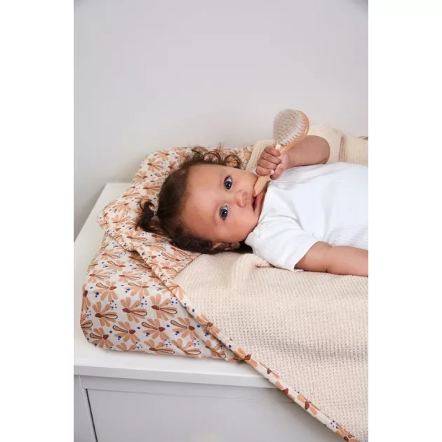 LUMA Muszlin Fürdetőkesztyű bambusszal 3db - Flowerfever Nude