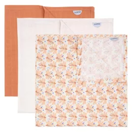   LUMA Bambusz muszlin pelenka 70x70 cm 3 db - Flowerfever Nude