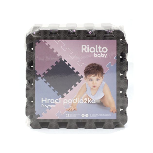 Rialto Baby Puzzle habszivacs játszószőnyeg 90x90 cm - Cool Grey