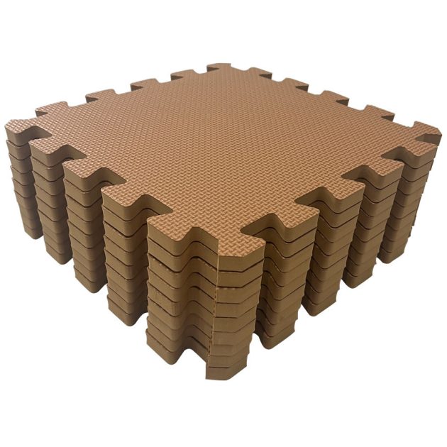 Rialto Baby Puzzle habszivacs játszószőnyeg 90x90 cm - Brown