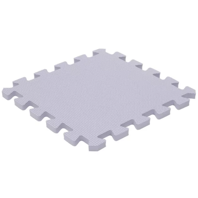 Puzzle habszivacs játszószőnyeg szegéllyel Silver 92x122 cm