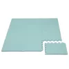 Puzzle habszivacs játszószőnyeg szegéllyel Light Green 92x122 cm