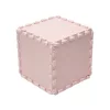 Puzzle habszivacs játszószőnyeg szegéllyel Light Pink 92x122 cm