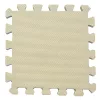 Puzzle habszivacs játszószőnyeg szegéllyel Light Beige 92x122 cm