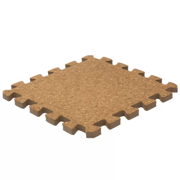 Puzzle habszivacs játszószőnyeg parafa felülettel 90x90 cm