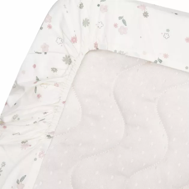 Witlof for Kids megerősített szegéllyel ellátott lepedő Tuck-inn 60x120 cm Vintage Flowers