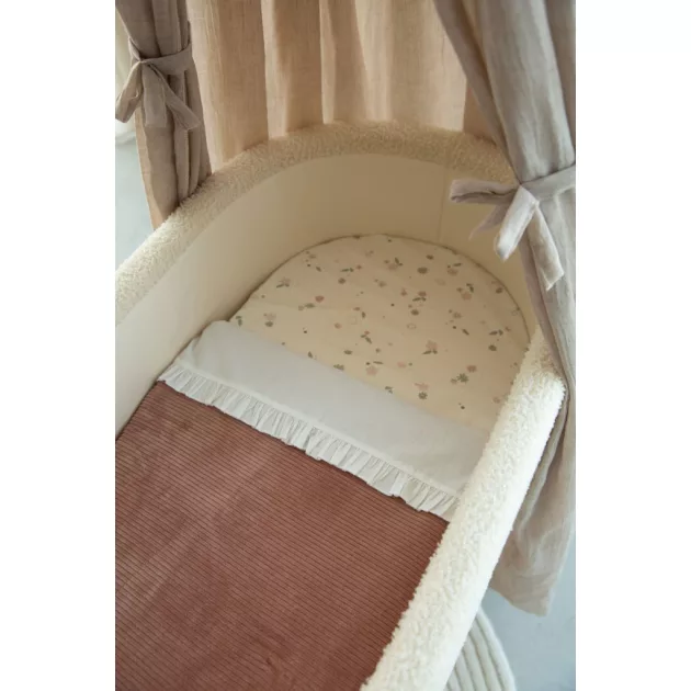 Witlof for Kids Tuck-inn fodros lepedő 60 x 120 cm White