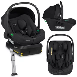   Lionelo Astrid I-Size Babahordozó + bázistalp Set 40-87 cm - Black Onyx