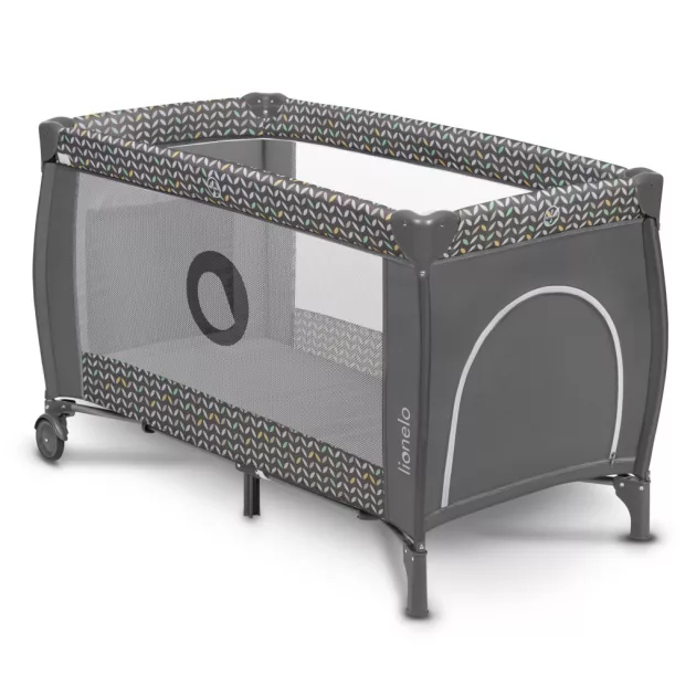 Lionelo Sven Plus Multifunkciós utazóágy - Grey Scandi