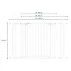 Lionelo Truus Slim Led ajtórács - Grey (75-105 cm) 2 db toldóval