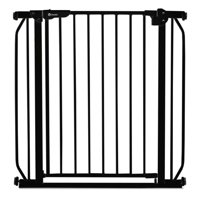 Lionelo Truus Slim biztonsági ajtórács - Black Onyx (75-105 cm) 2 db toldóval
