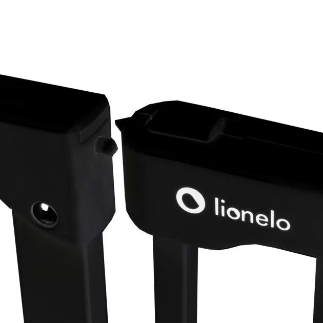 Lionelo Truus Slim biztonsági ajtórács - Black Onyx (75-105 cm) 2 db toldóval