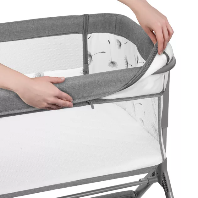 Lionelo Leonie Plus 3az1-ben babaágy, bölcső és babaöböl - Grey Stone