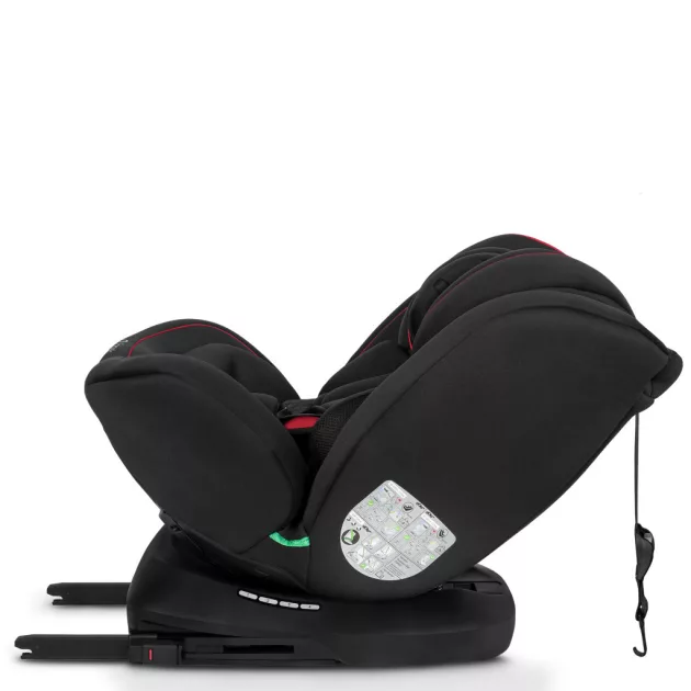 Lionelo Bastiaan I-Size gyermekülés (40-150 cm) - Black Red