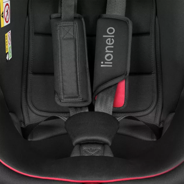 Lionelo Bastiaan I-Size gyermekülés (40-150 cm) - Black Red