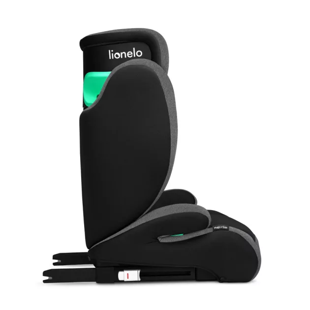 Lionelo Hugo i-Size gyermekülés 100-150 cm - Black-Grey