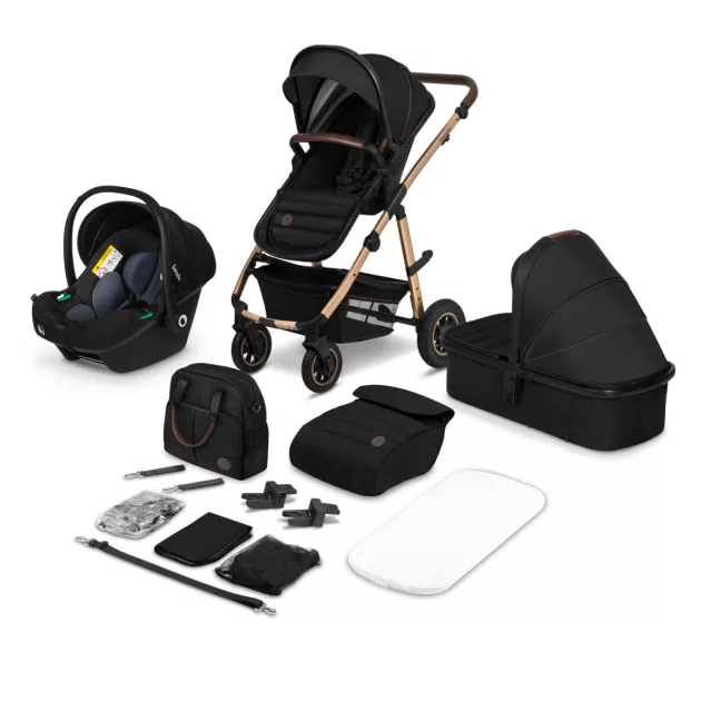 Lionelo Amber 3in1 multifunkciós babakocsi - Black Onyx