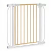 Lionelo Truus Slim biztonsági ajtórács - White Natural (75-105 cm) 2 db toldóval