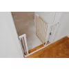 Lionelo Truus Slim biztonsági ajtórács - White Natural (75-105 cm) 2 db toldóval