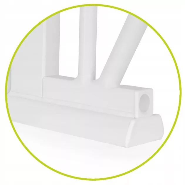 Lionelo Truus Slim biztonsági ajtórács - White Natural (75-105 cm) 2 db toldóval