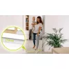 Lionelo Truus Slim biztonsági ajtórács - White Natural (75-105 cm) 2 db toldóval