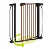 Lionelo Truus Slim biztonsági ajtórács - Carbon Natural (75-105 cm) 2 db toldóval