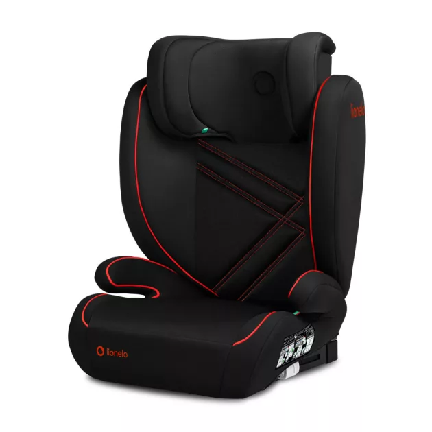 Lionelo Hugo i-Size Isofix gyerekülés (100-150 cm) - Black Red