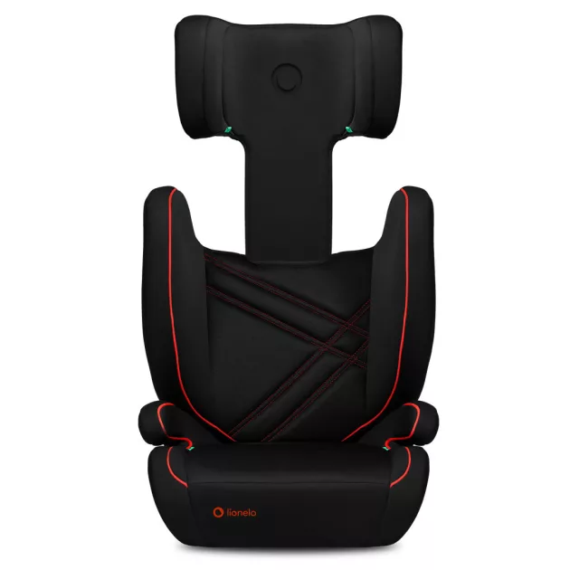 Lionelo Hugo i-Size Isofix gyerekülés (100-150 cm) - Black Red