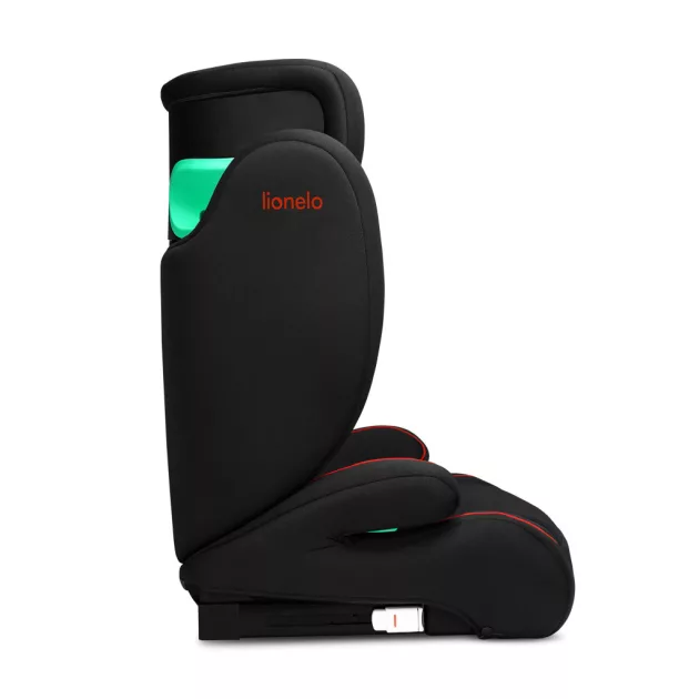 Lionelo Hugo i-Size Isofix gyerekülés (100-150 cm) - Black Red