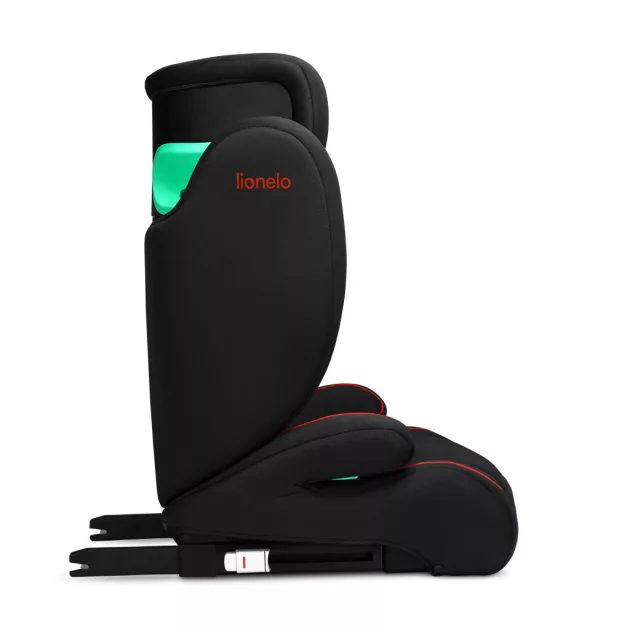 Lionelo Hugo i-Size Isofix gyerekülés (100-150 cm) - Black Red
