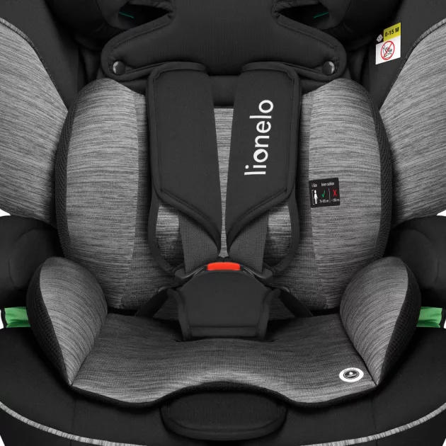 Lionelo Levi I-Size gyerekülés (76-150 cm) - Black Grey