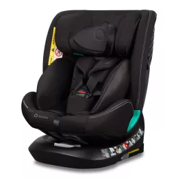   Lionelo Bastiaan One I-Size 360°-ban forgatható ISOFIX gyermekülés (40-150 cm) - Black Carbon