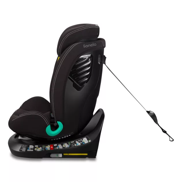 Lionelo Bastiaan One I-Size 360°-ban forgatható ISOFIX gyermekülés (40-150 cm) - Black Carbon