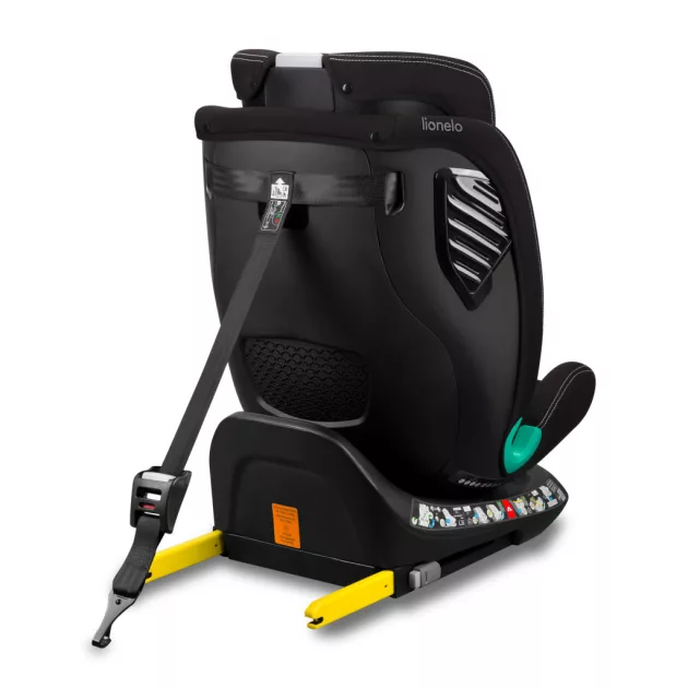 Lionelo Bastiaan One I-Size 360°-ban forgatható ISOFIX gyermekülés (40-150 cm) - Black Carbon